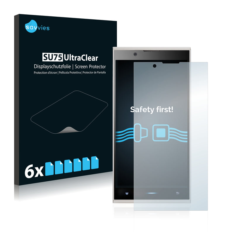 6x Savvies SU75 Screen Protector for GoClever Insigna 530 LTE