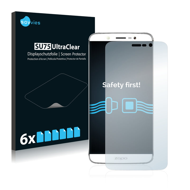 6x Savvies SU75 Screen Protector for Zopo Speed 7