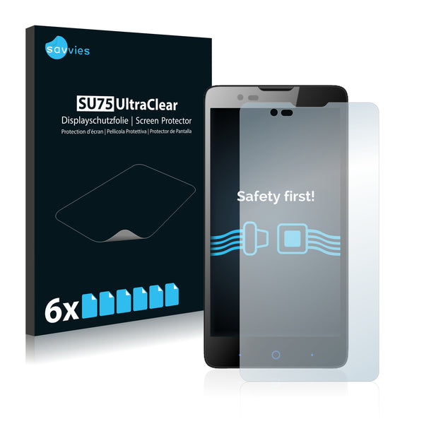 6x Savvies SU75 Screen Protector for ZTE L3 Plus