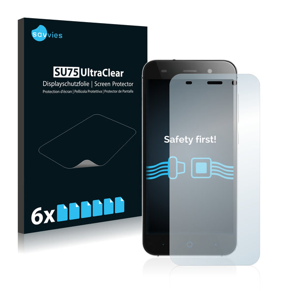 6x Savvies SU75 Screen Protector for ZTE Blade D6