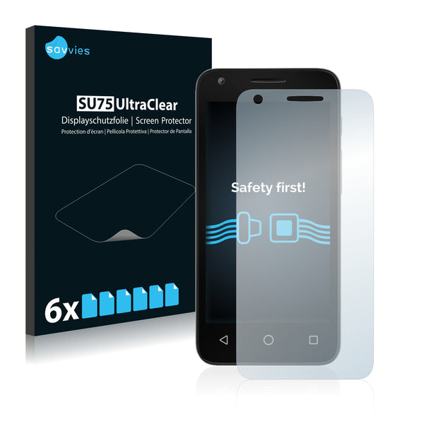 6x Savvies SU75 Screen Protector for Vodafone Smart Speed 6