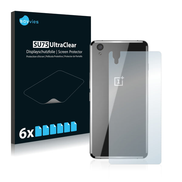 6x Savvies SU75 Screen Protector for OnePlus X Ceramic (Back)