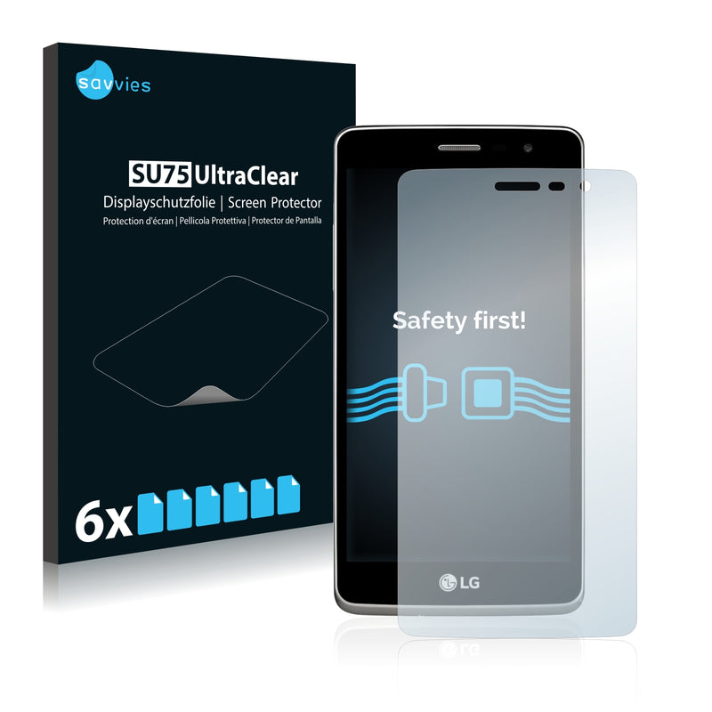 6x Savvies SU75 Screen Protector for LG Bello II