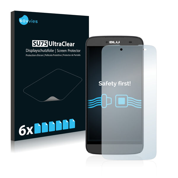 6x Savvies SU75 Screen Protector for BLU Dash X Plus