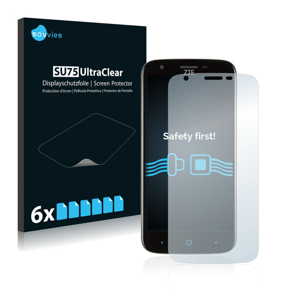 6x Savvies SU75 Screen Protector for ZTE Grand X3