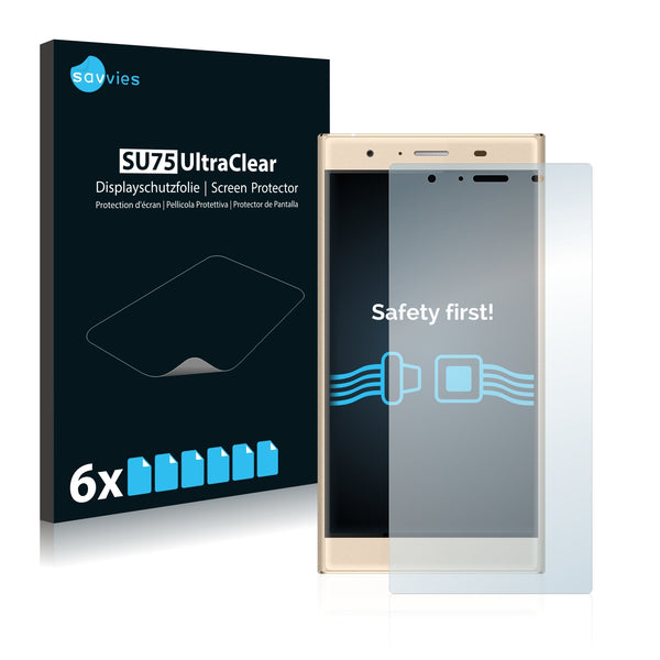 6x Savvies SU75 Screen Protector for Doogee Y300