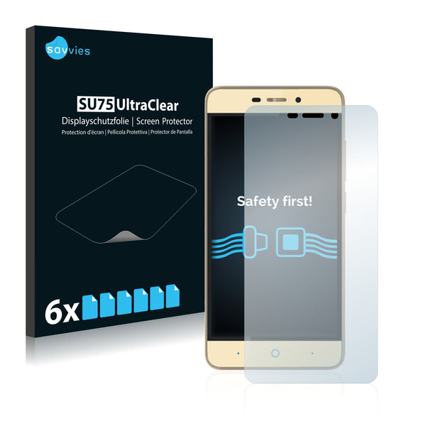 6x Savvies SU75 Screen Protector for ZTE Blade A452
