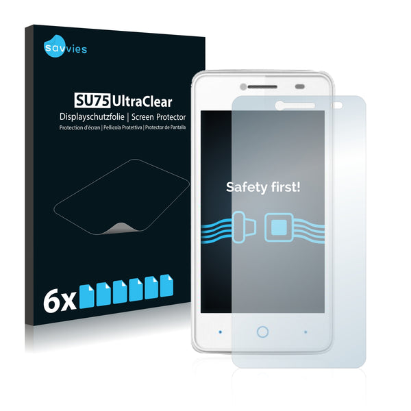 6x Savvies SU75 Screen Protector for ZTE Blade C341