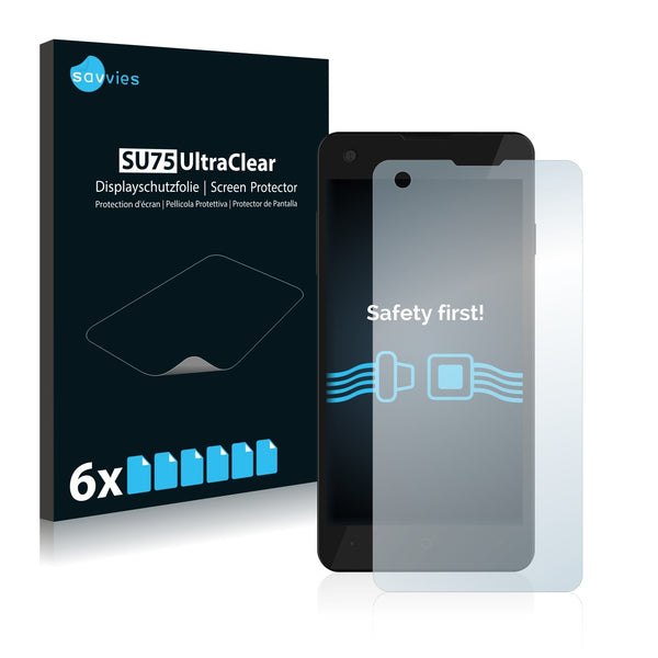 6x Savvies SU75 Screen Protector for TrekStor WinPhone 4.7 HD