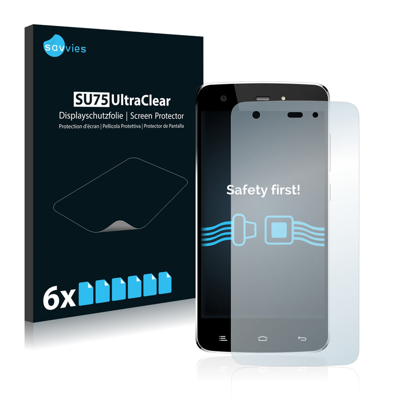 6x Savvies SU75 Screen Protector for Allview V1 Viper S4G