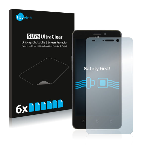 6x Savvies SU75 Screen Protector for ZTE Maven 2