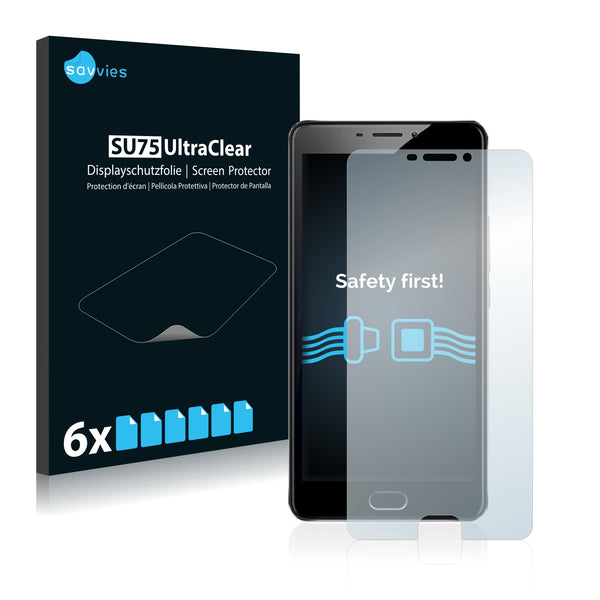 6x Savvies SU75 Screen Protector for Meizu M3 Max