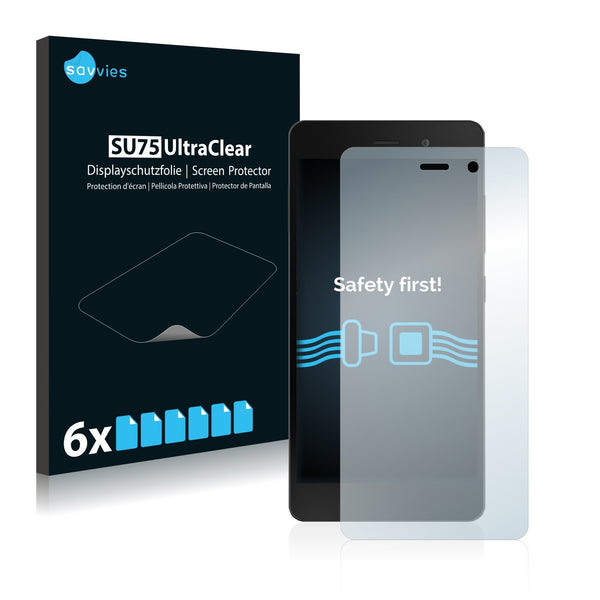 6x Savvies SU75 Screen Protector for Silent Circle Blackphone 2