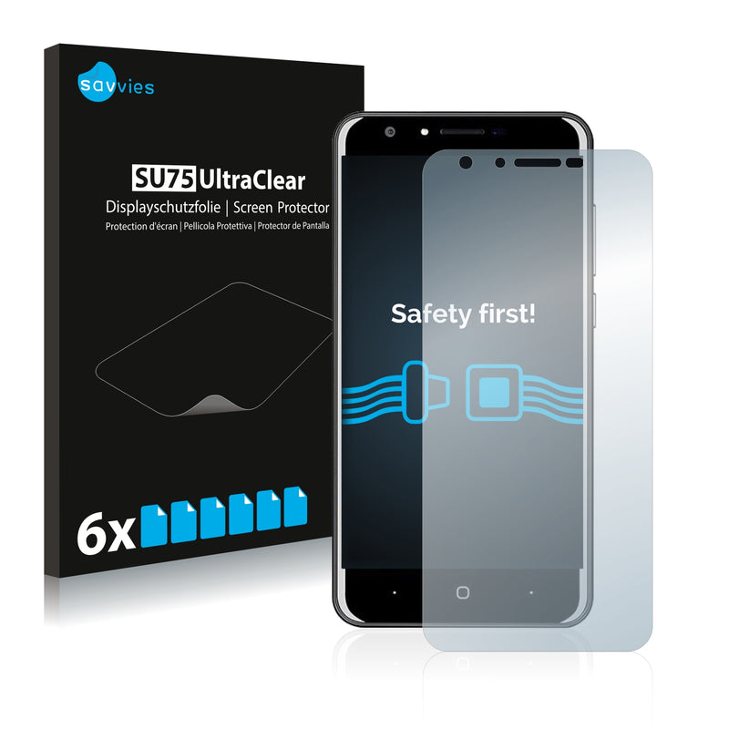 6x Savvies SU75 Screen Protector for Doogee Y6C