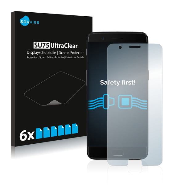 6x Savvies SU75 Screen Protector for OnePlus 5