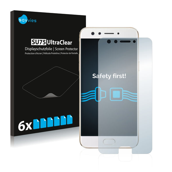 6x Savvies SU75 Screen Protector for Oppo F3