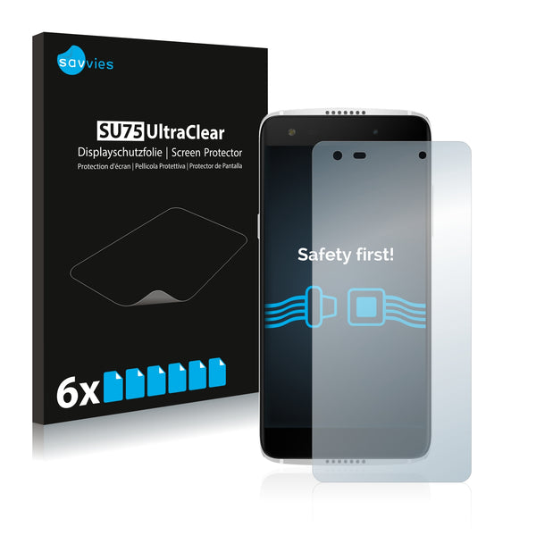 6x Savvies SU75 Screen Protector for Alcatel Idol 5S