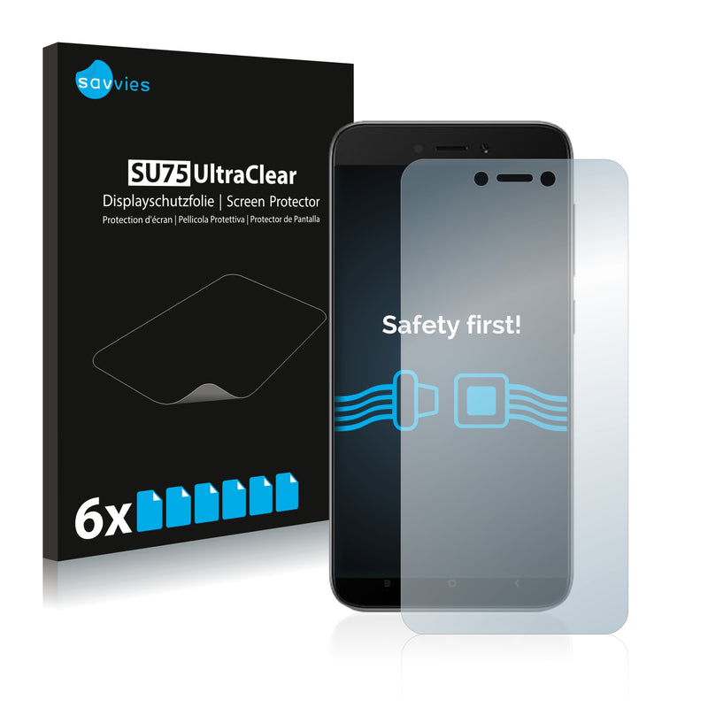 6x Savvies SU75 Screen Protector for Xiaomi Redmi 5A