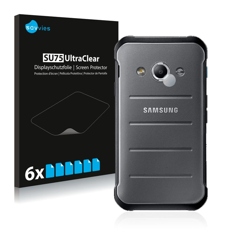 6x Savvies SU75 Screen Protector for Samsung Galaxy Xcover 3 (Camera)