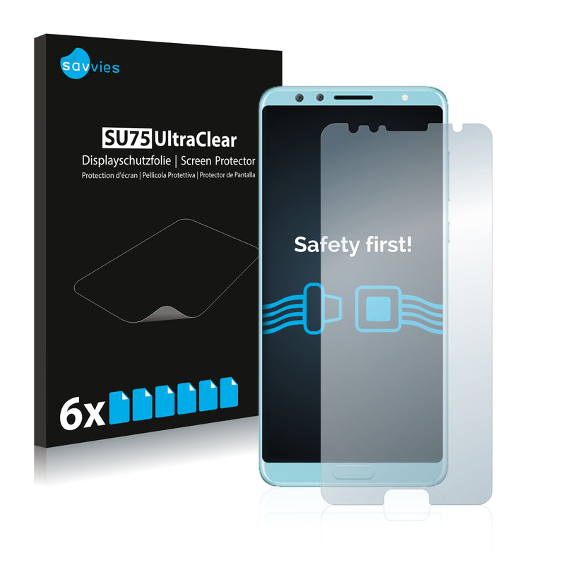 6x Savvies SU75 Screen Protector for Huawei Nova 2S