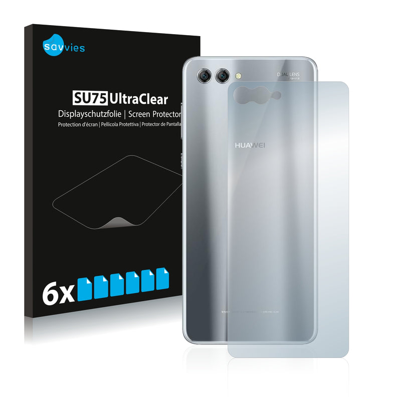 6x Savvies SU75 Screen Protector for Huawei Nova 2S (Back)