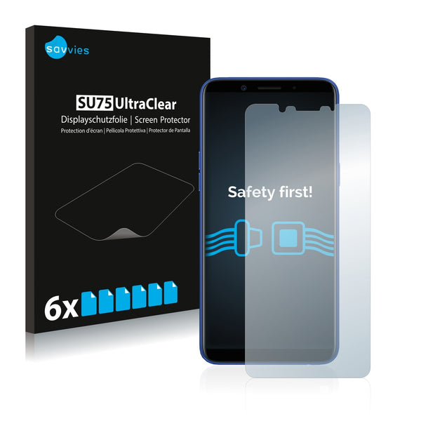 6x Savvies SU75 Screen Protector for Oppo A1