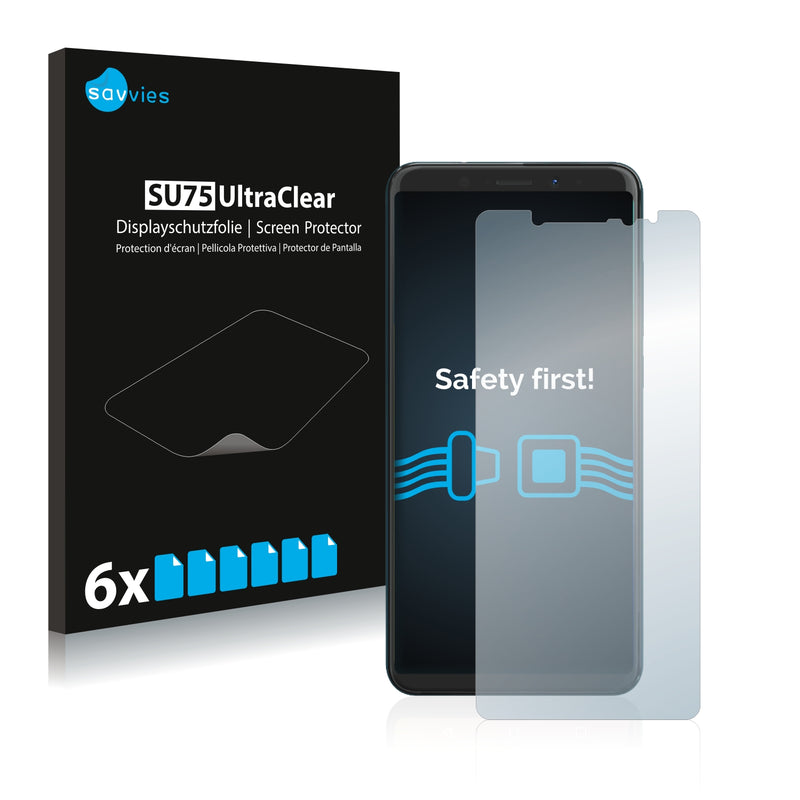 6x Savvies SU75 Screen Protector for Wiko View XL