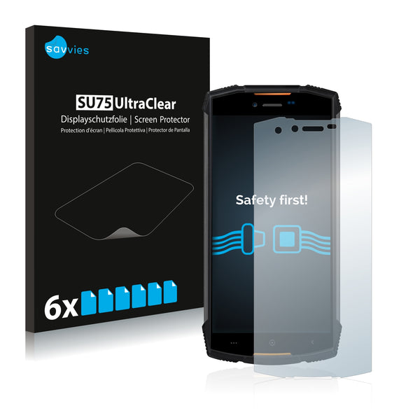 6x Savvies SU75 Screen Protector for Doogee S55