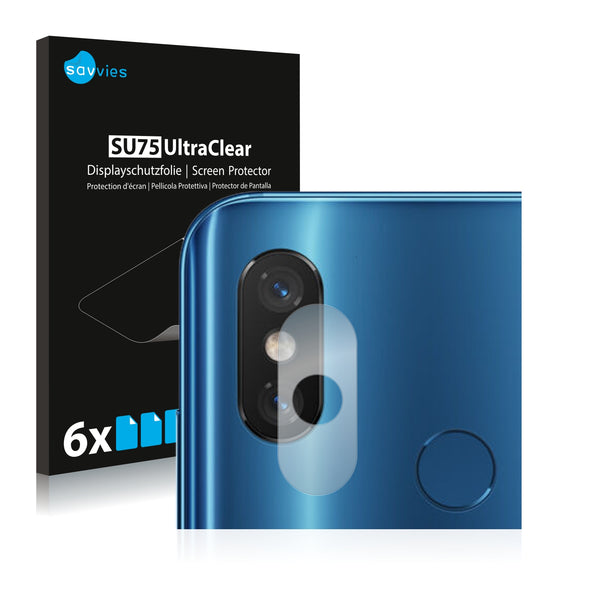 6x Savvies SU75 Screen Protector for Xiaomi Mi 8 (Camera)