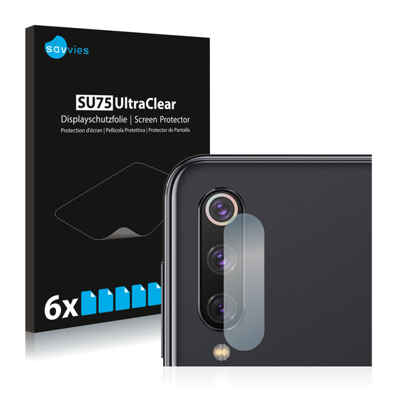 6x Savvies SU75 Screen Protector for Xiaomi Mi 9 SE (Camera)