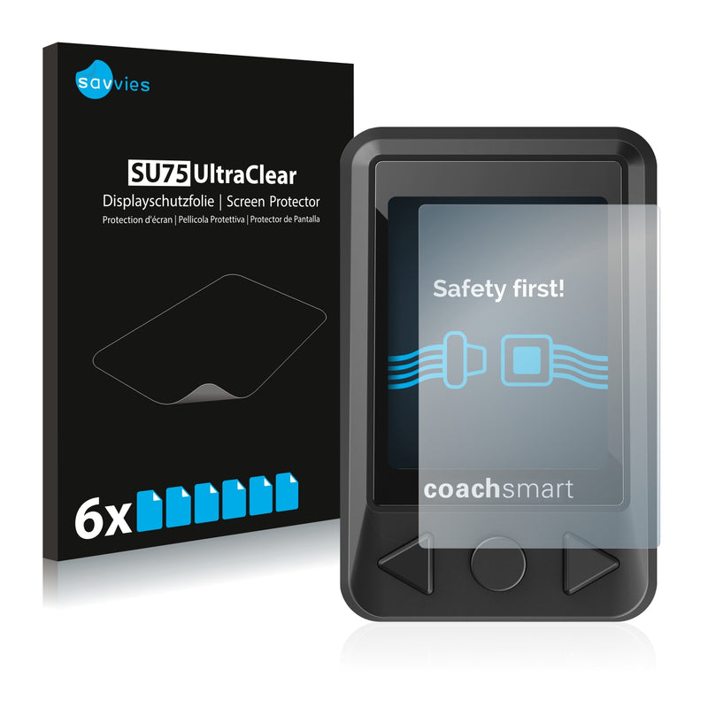 6x Savvies SU75 Screen Protector for Coachsmart LEV