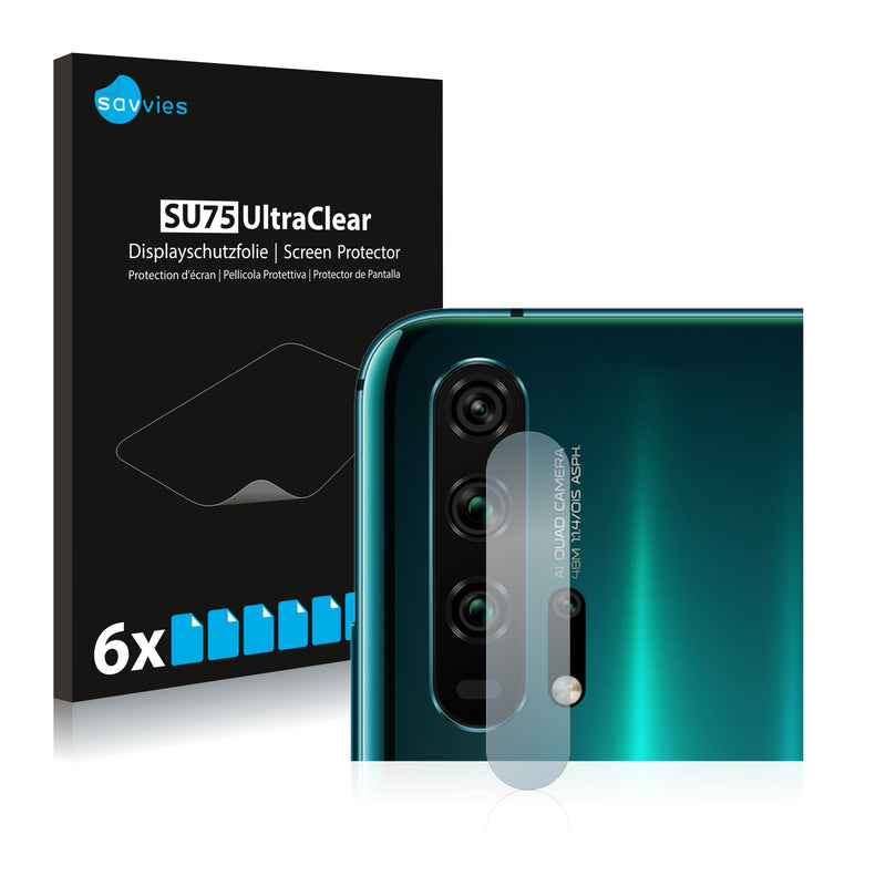 6x Savvies SU75 Screen Protector for Honor 20 Pro (Camera)