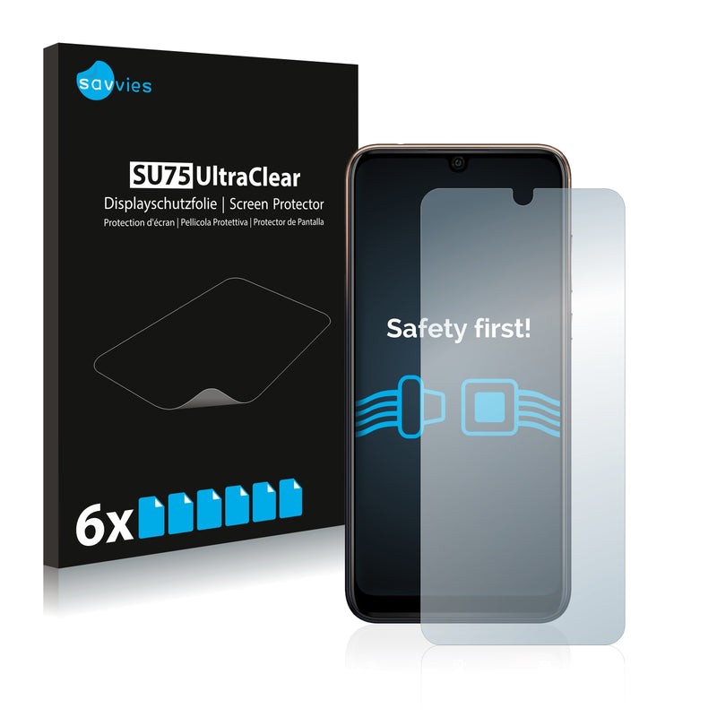 6x Savvies SU75 Screen Protector for Wiko View 3 Pro