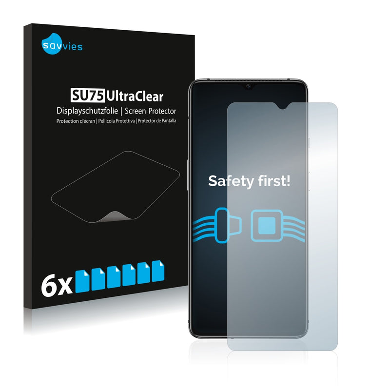 6x Savvies SU75 Screen Protector for OnePlus 7T