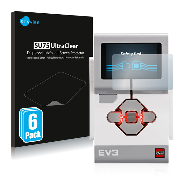 6x Savvies SU75 Screen Protector for Lego Mindstorms EV3 Intelligenter EV3-Stein