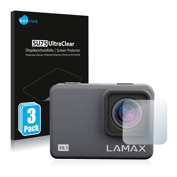 6x Savvies SU75 Screen Protector for Lamax X9.1 Lens (housing)