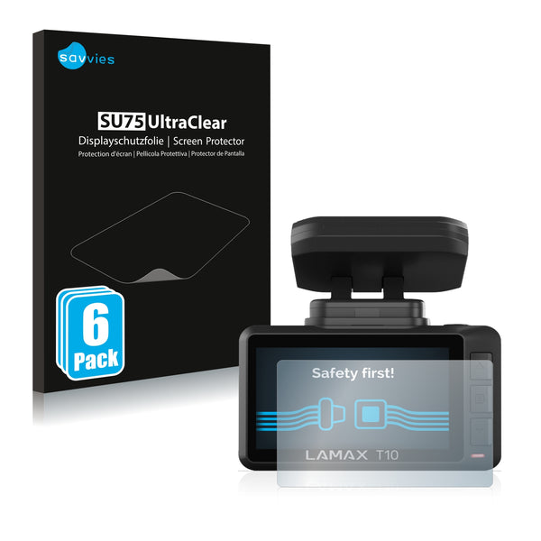6x Savvies SU75 Screen Protector for Lamax T10