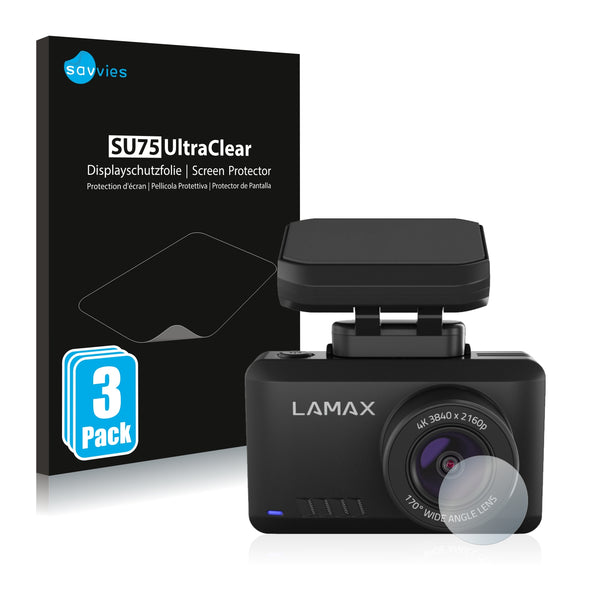 6x Savvies SU75 Screen Protector for Lamax T10 Lens (housing)