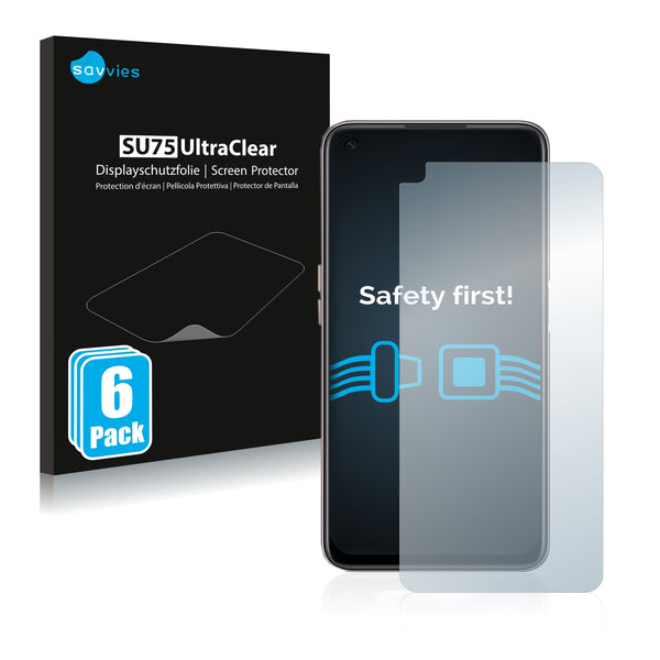 6x Savvies SU75 Screen Protector for Oppo K9s
