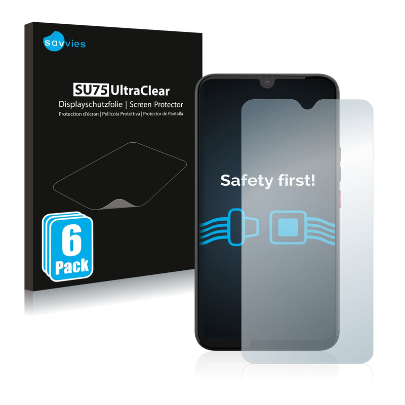 6x Savvies SU75 Screen Protector for Gigaset GS5