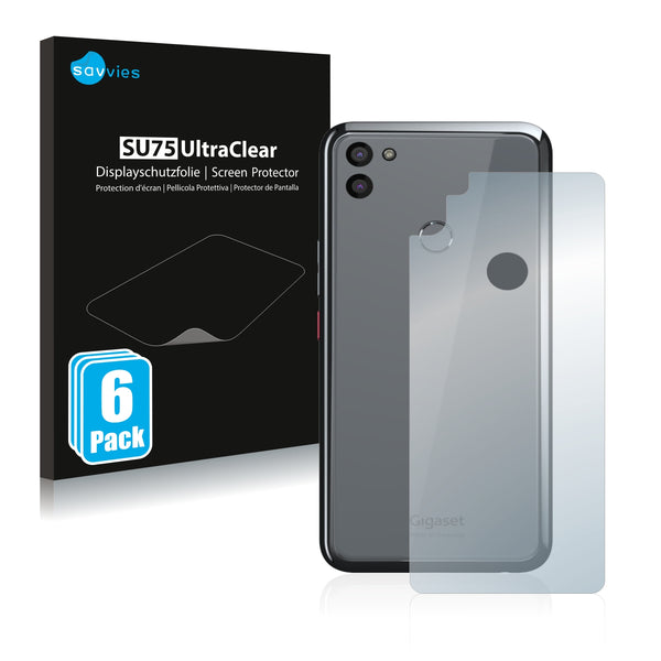 6x Savvies SU75 Screen Protector for Gigaset GS5 (Back)