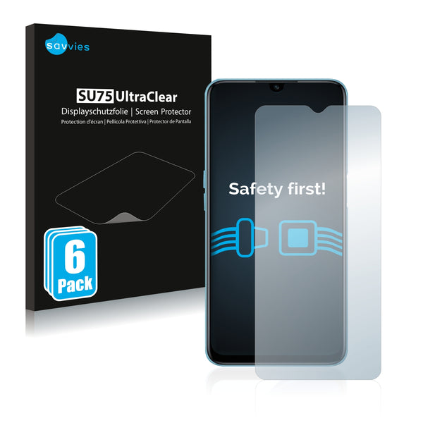 6x Savvies SU75 Screen Protector for Oppo A56 5G