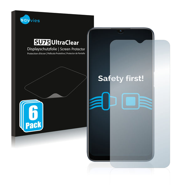 6x Savvies SU75 Screen Protector for Oppo A54s
