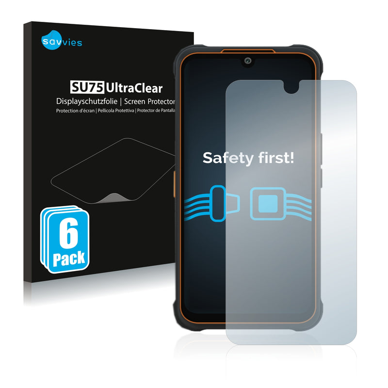 6x Savvies SU75 Screen Protector for AGM Glory SE