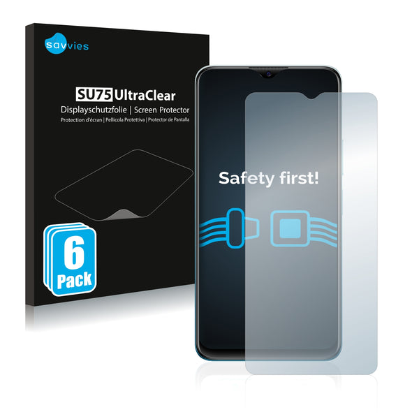 6x Savvies SU75 Screen Protector for Vivo Y15A