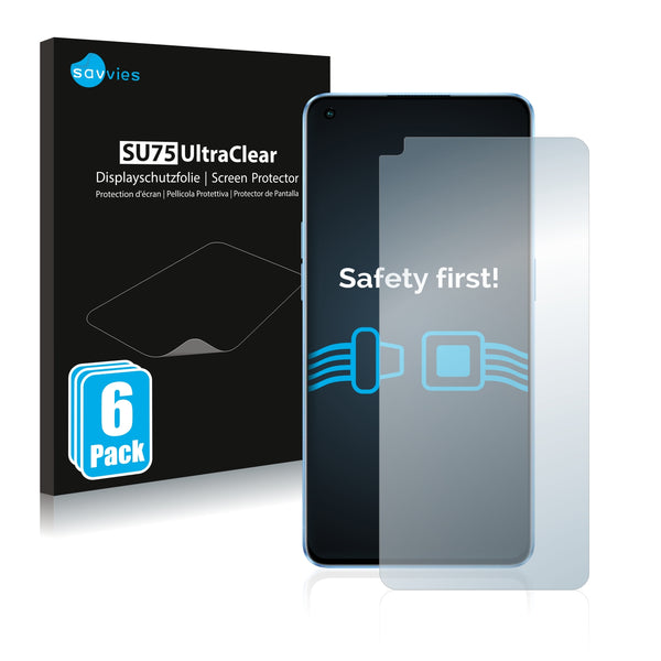 6x Savvies SU75 Screen Protector for Oppo Reno 7 5G