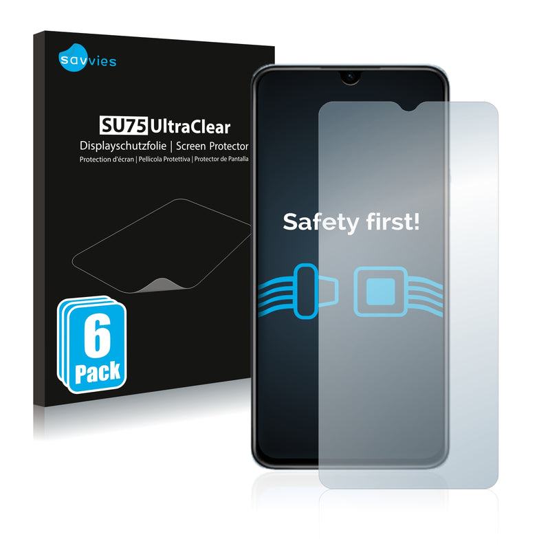 6x Savvies SU75 Screen Protector for Vivo Y55s 5G