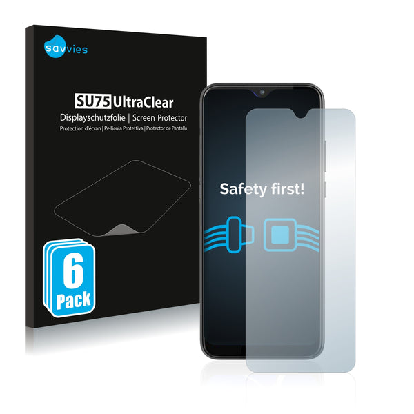 6x Savvies SU75 Screen Protector for HTC Wildfire E2 Plus