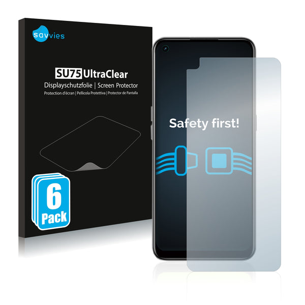 6x Savvies SU75 Screen Protector for Oppo A11s