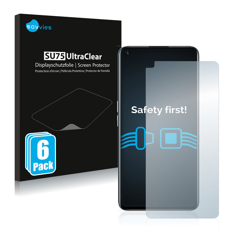 6x Savvies SU75 Screen Protector for Realme GT 2